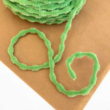 Tiny 3/8" Bump Chenille for Retro Crafts in Apple Green ~ 1 yd.
